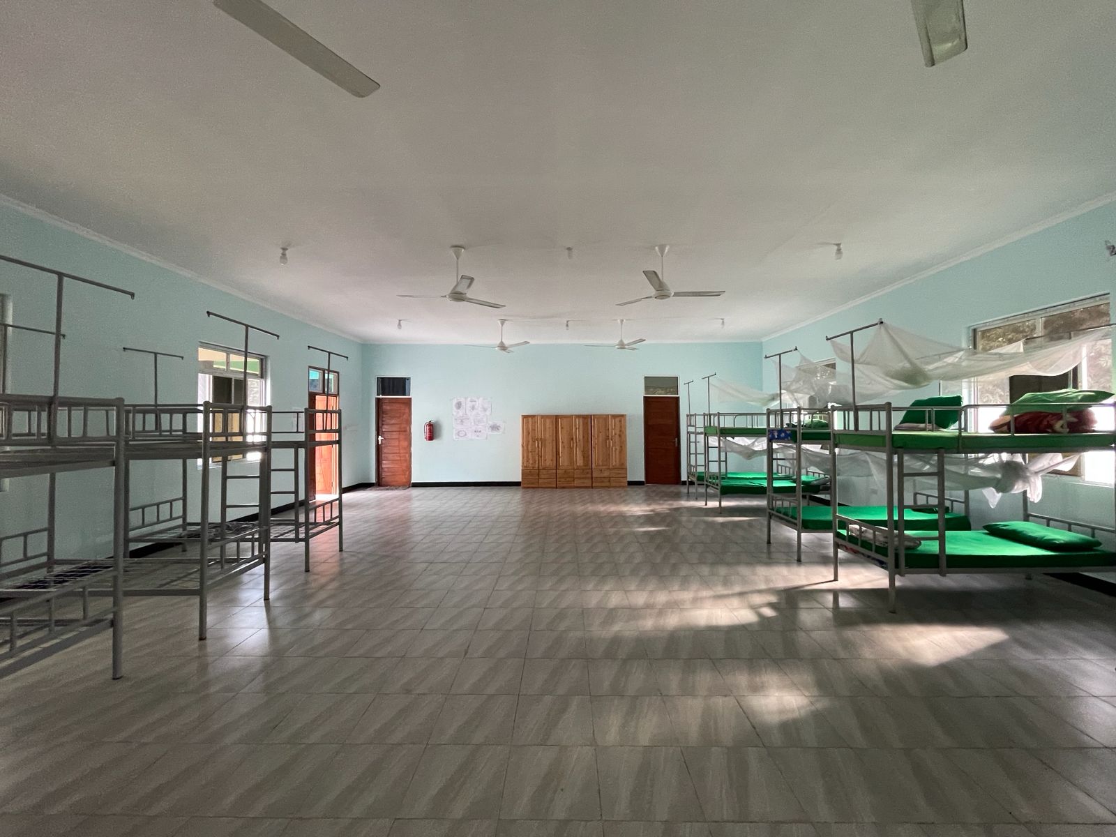 Inside the dormitory