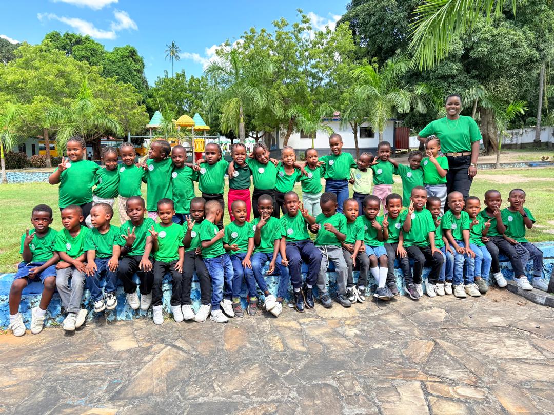 Our pupils with their class teacher